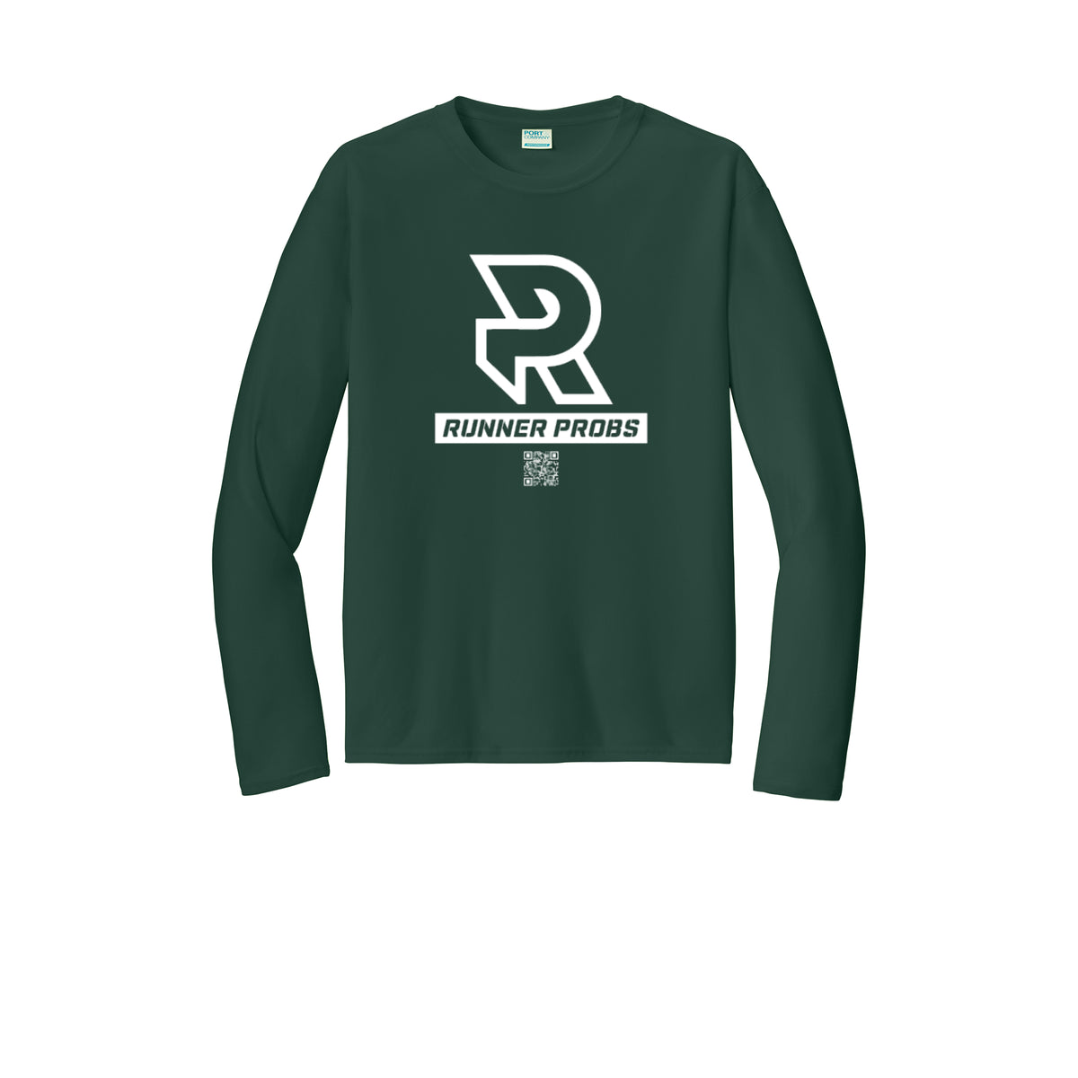 LOGO (White) - Long Sleeve Performance Tee