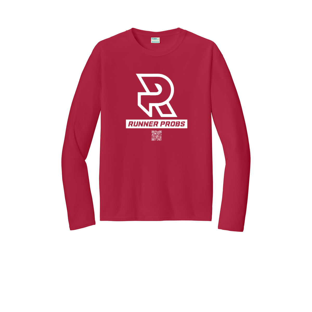 LOGO (White) - Long Sleeve Performance Tee