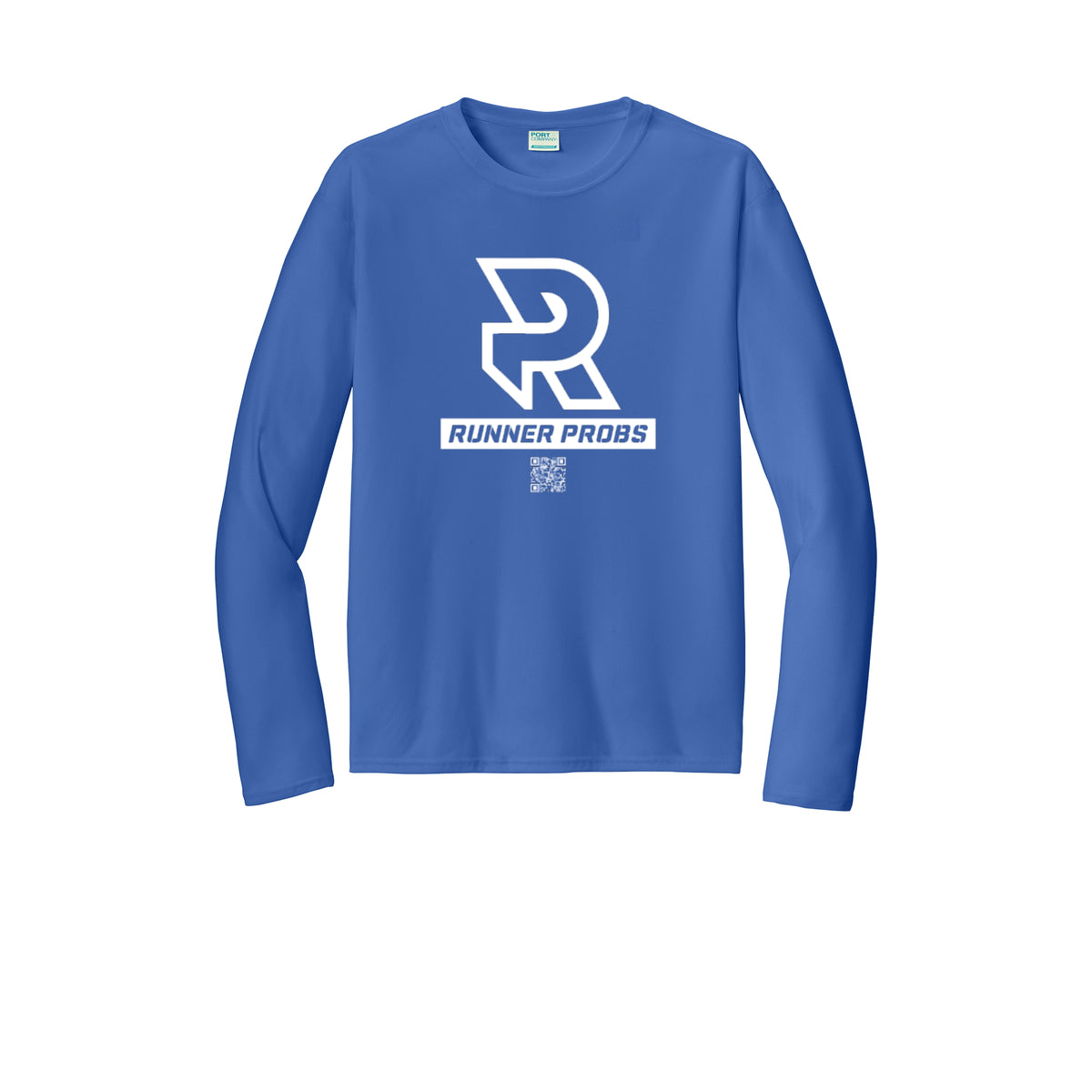 LOGO (White) - Long Sleeve Performance Tee