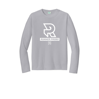 LOGO (White) - Long Sleeve Performance Tee