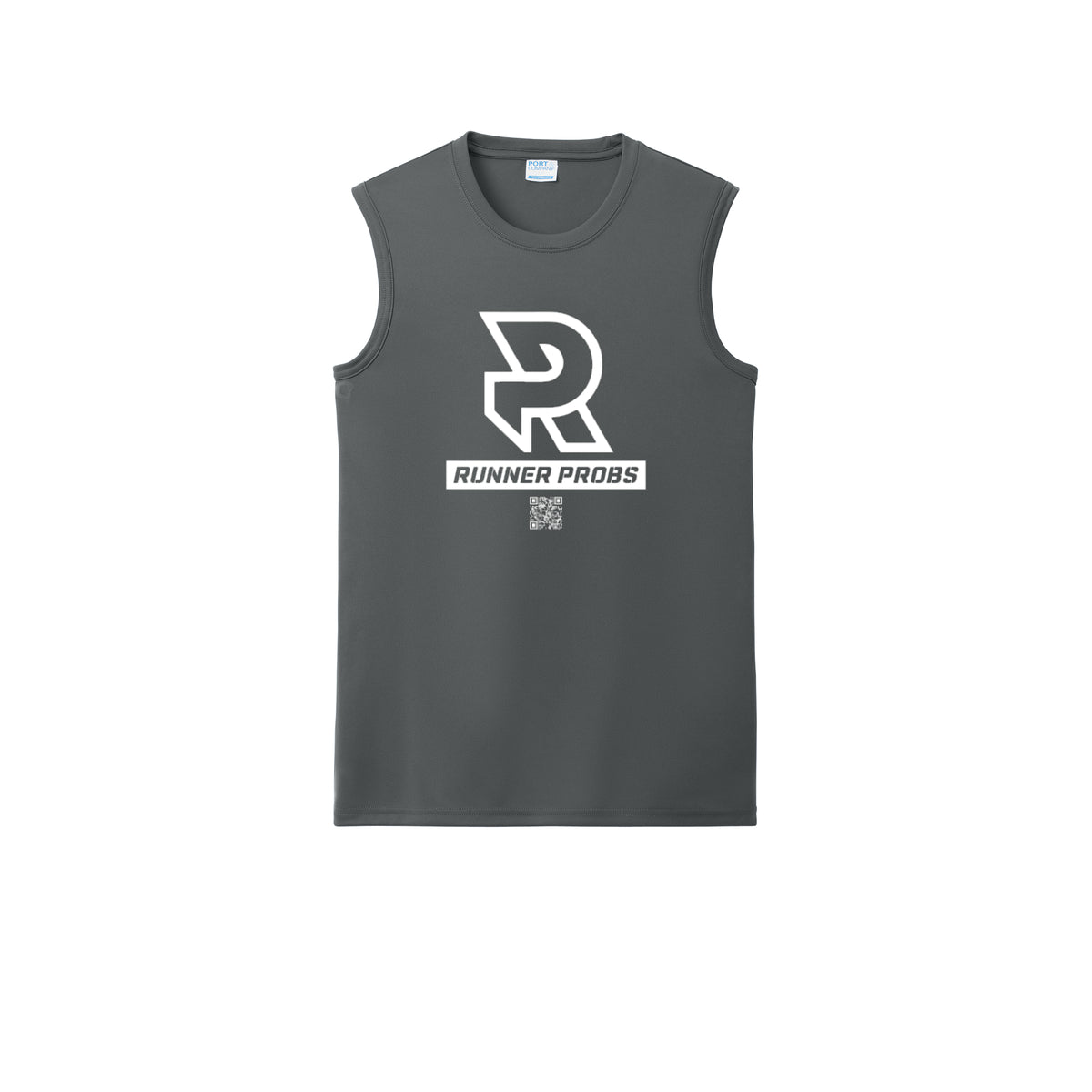 LOGO (White) - Sleeveless Performance Tee