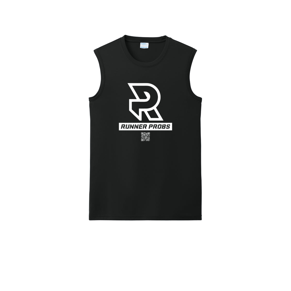 LOGO (White) - Sleeveless Performance Tee