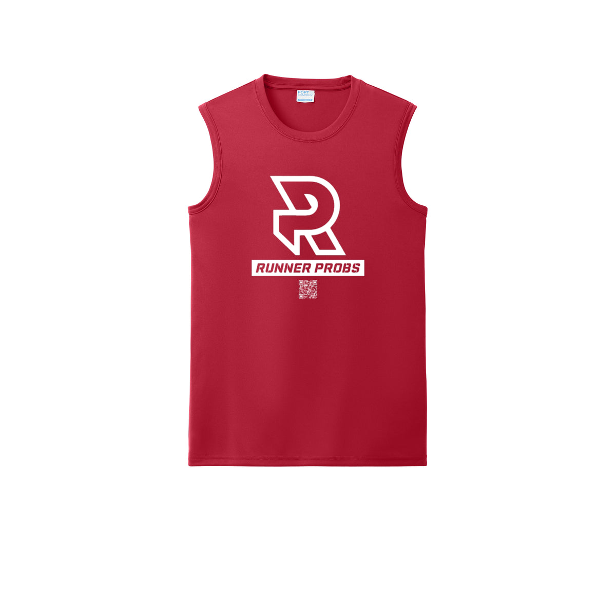 LOGO (White) - Sleeveless Performance Tee