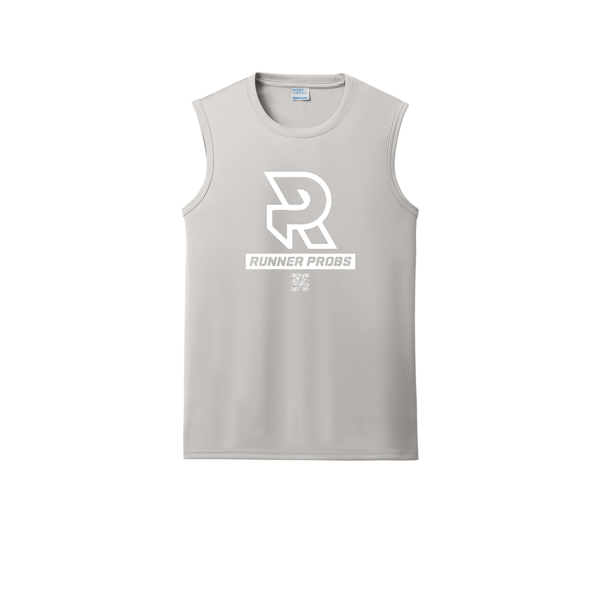 LOGO (White) - Sleeveless Performance Tee