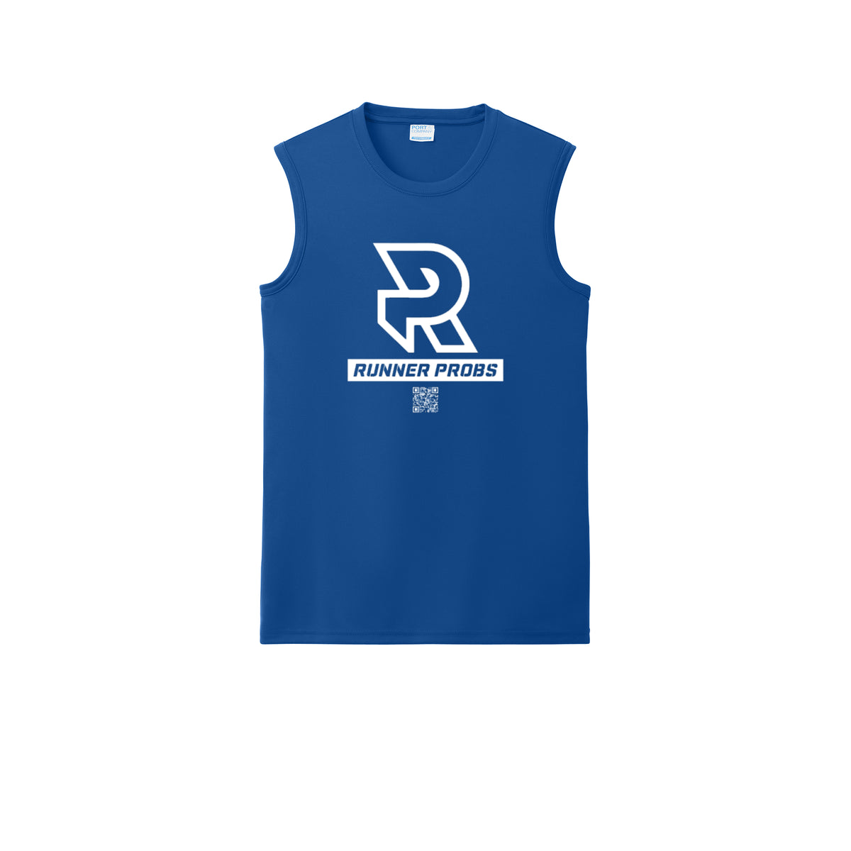 LOGO (White) - Sleeveless Performance Tee
