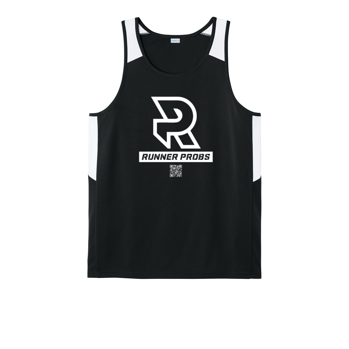 LOGO (White) - Mens Club Track Tank