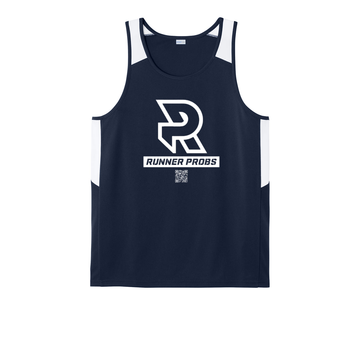 LOGO (White) - Mens Club Track Tank