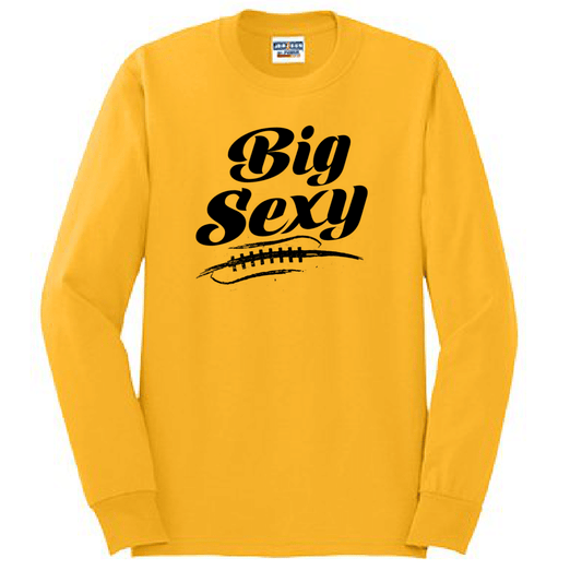 BIG SEXY (Black) (A) - Long Sleeve T-Shirt