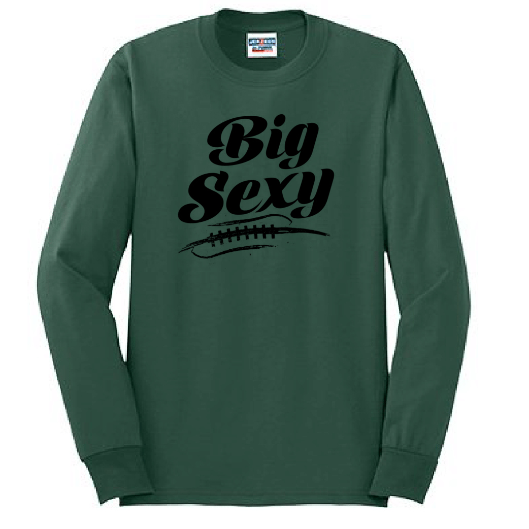 BIG SEXY (Black) (A) - Long Sleeve T-Shirt