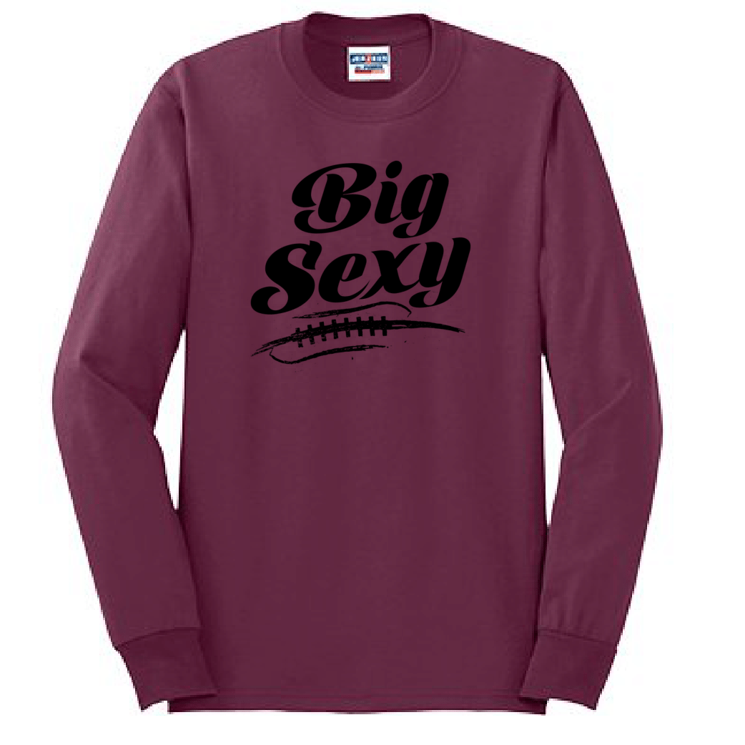 BIG SEXY (Black) (A) - Long Sleeve T-Shirt