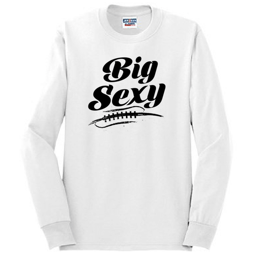 BIG SEXY (Black) (A) - Long Sleeve T-Shirt