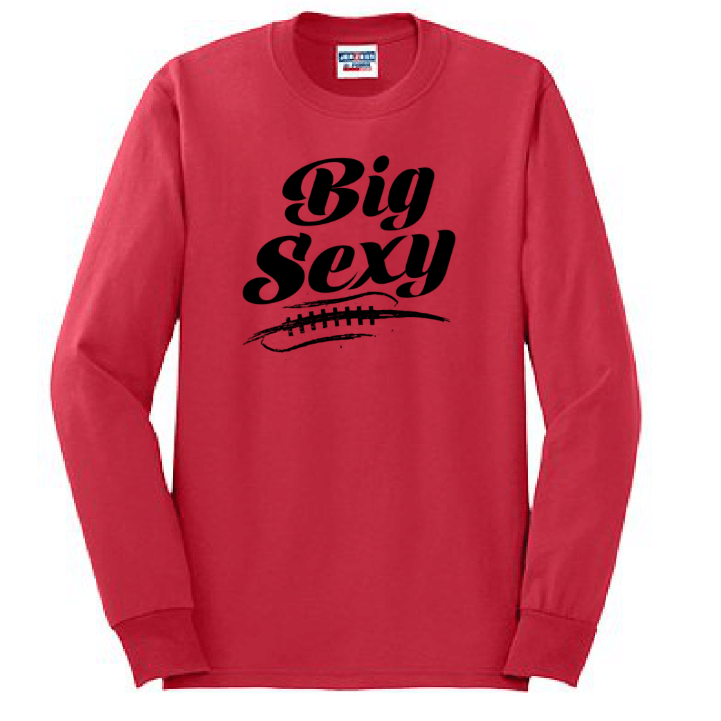 BIG SEXY (Black) (A) - Tall Long Sleeve T-Shirt