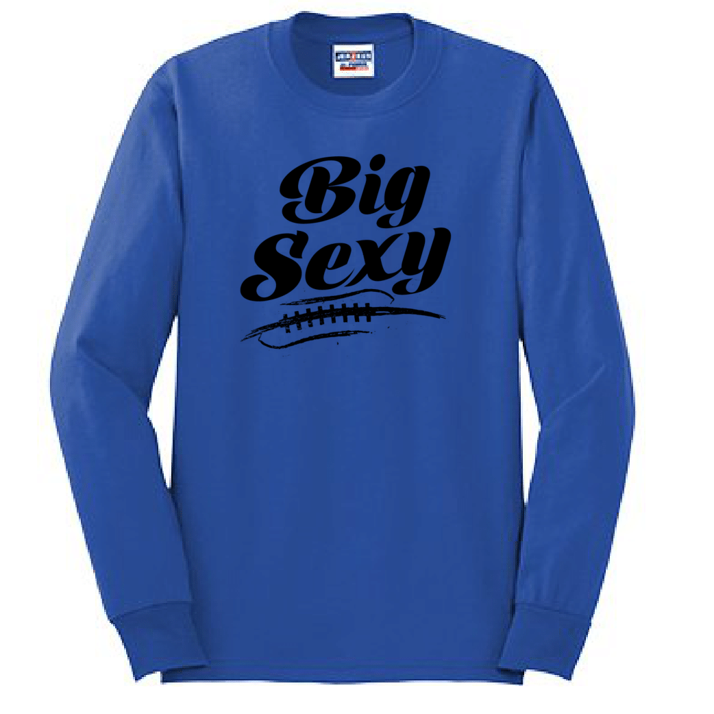 BIG SEXY (Black) (A) - Tall Long Sleeve T-Shirt