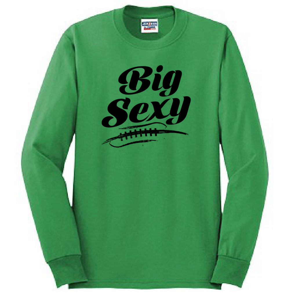 BIG SEXY (Black) (A) - Long Sleeve T-Shirt
