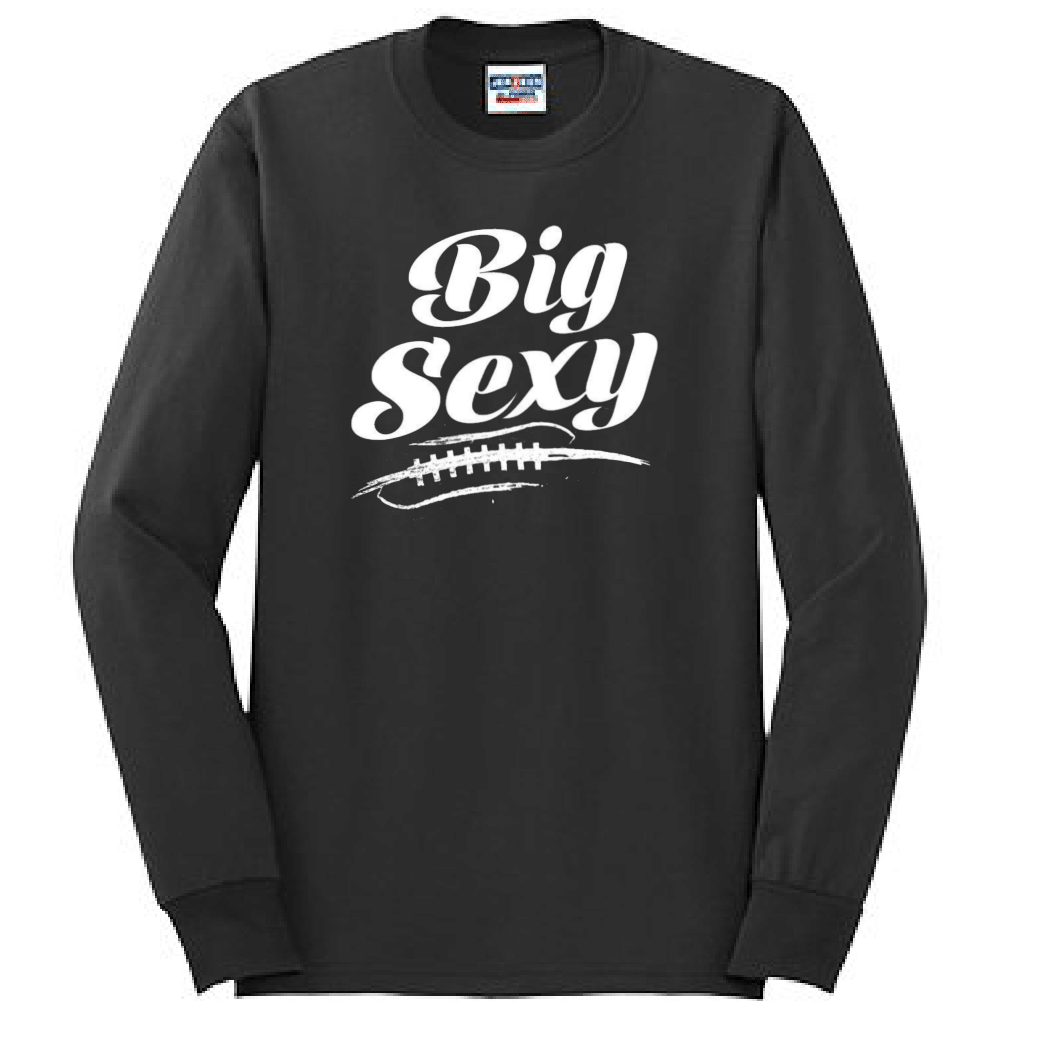 BIG SEXY (White) (A) - Tall Long Sleeve T-Shirt