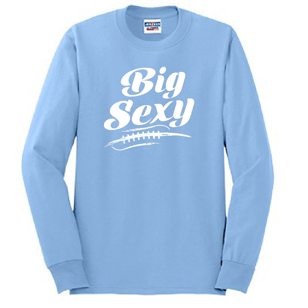 BIG SEXY (White) (A) - Long Sleeve T-Shirt