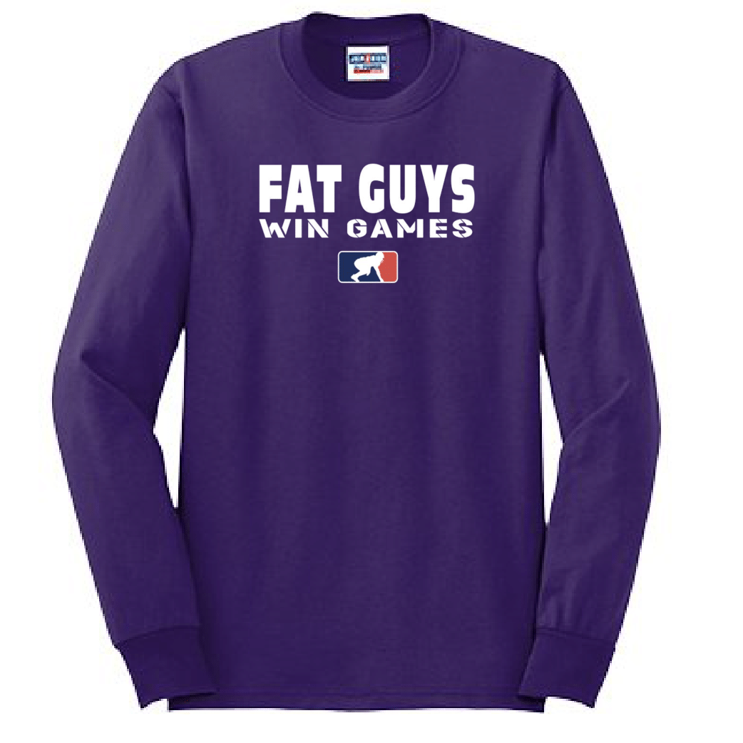 FAT GUYS WIN GAMES - Tall Long Sleeve T-Shirt