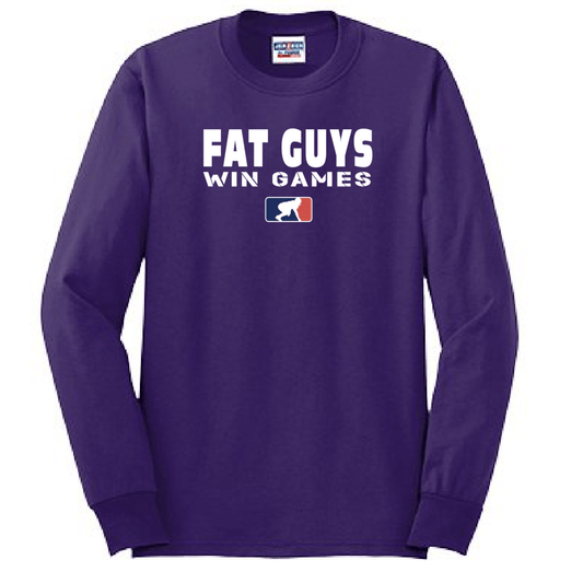FAT GUYS WIN GAMES - Tall Long Sleeve T-Shirt