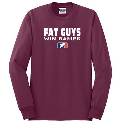 FAT GUYS WIN GAMES - Tall Long Sleeve T-Shirt