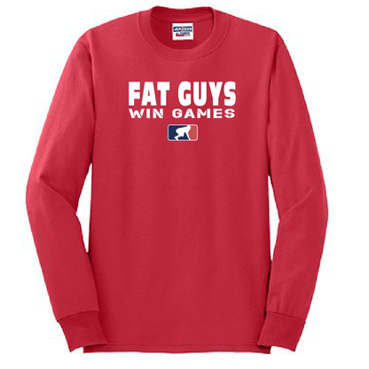 FAT GUYS WIN GAMES - Tall Long Sleeve T-Shirt