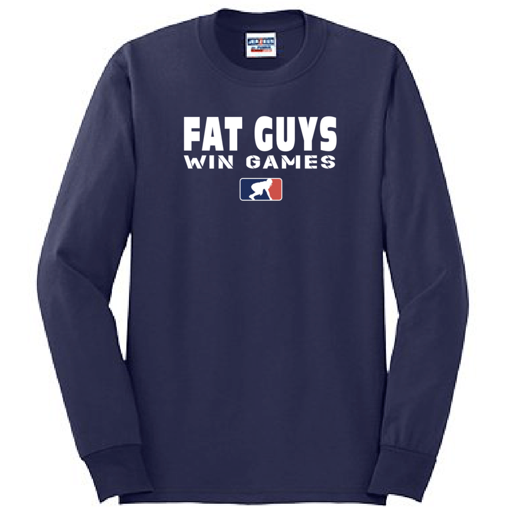 FAT GUYS WIN GAMES - Tall Long Sleeve T-Shirt