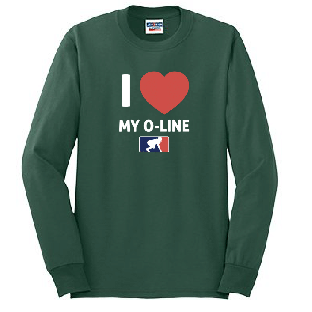 I <3 MY O-LINE - Tall Long Sleeve T-Shirt