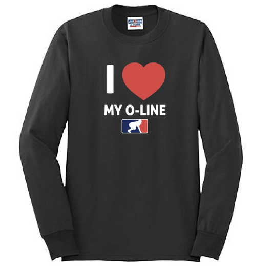 I <3 MY O-LINE - Tall Long Sleeve T-Shirt