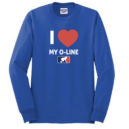 I <3 MY O-LINE - Tall Long Sleeve T-Shirt