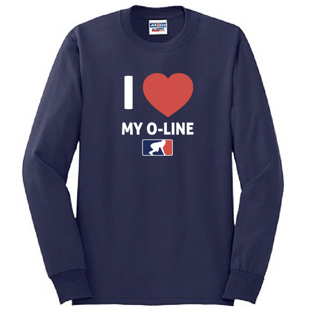 I <3 MY O-LINE - Tall Long Sleeve T-Shirt