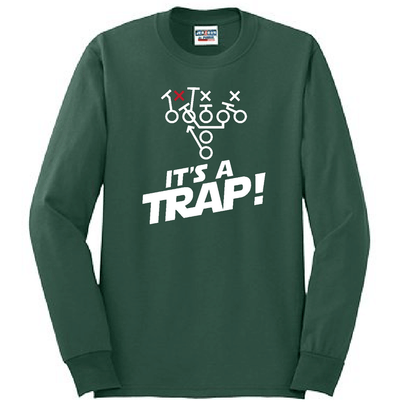 ITS A TRAP! (White) - Tall Long Sleeve T-Shirt