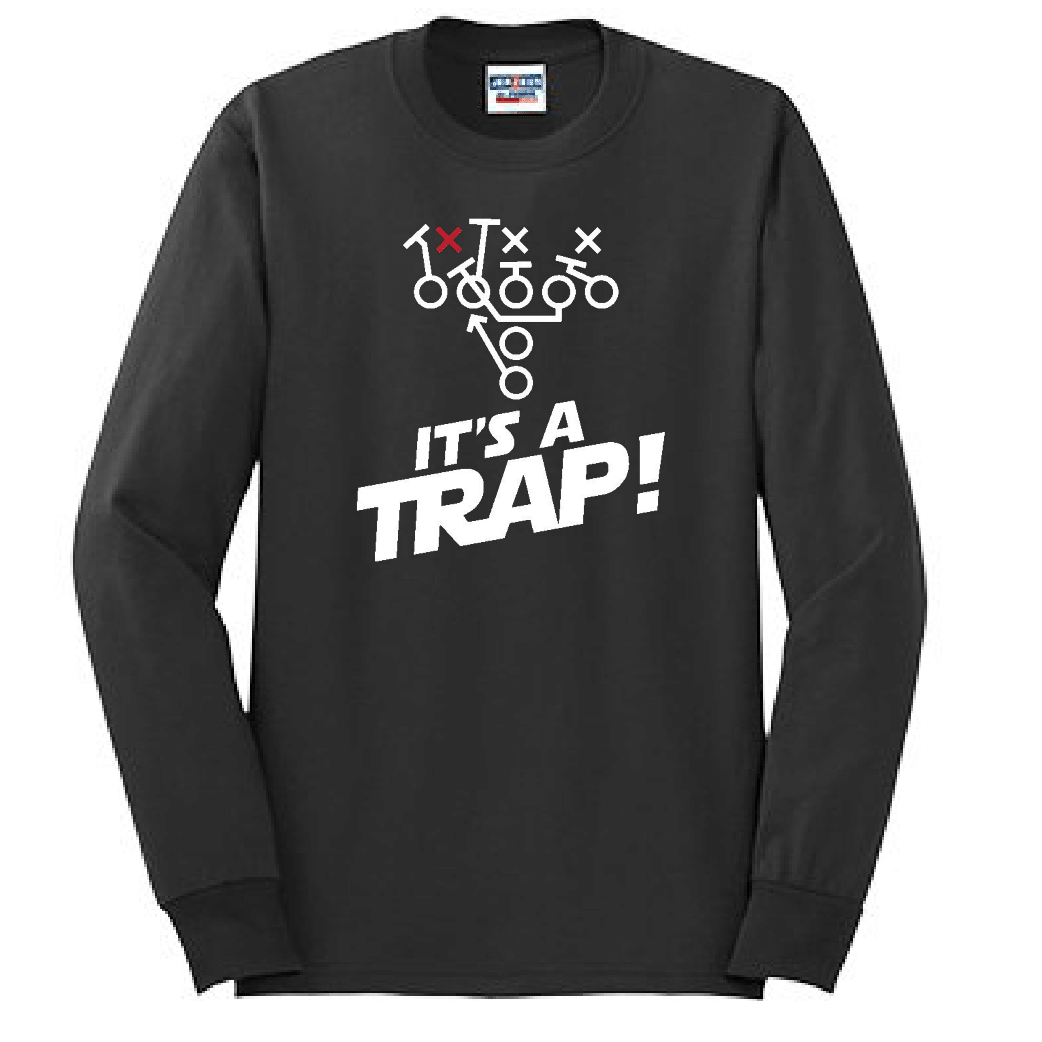 ITS A TRAP! (White) - Long Sleeve T-Shirt