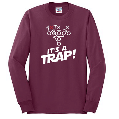 ITS A TRAP! (White) - Tall Long Sleeve T-Shirt