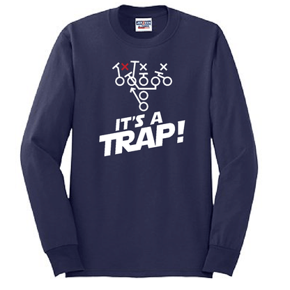 ITS A TRAP! (White) - Tall Long Sleeve T-Shirt