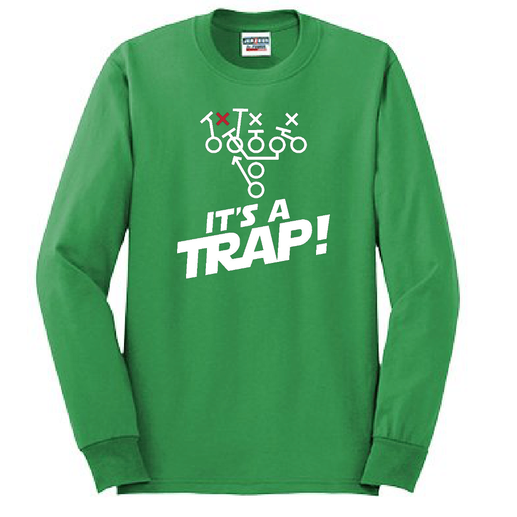ITS A TRAP! (White) - Long Sleeve T-Shirt