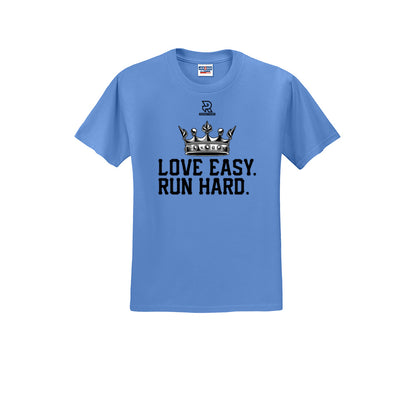 LOVE EASY RUN HARD (Black) - Short Sleeve Cotton Tee
