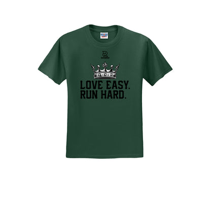 LOVE EASY RUN HARD (Black) - Short Sleeve Cotton Tee