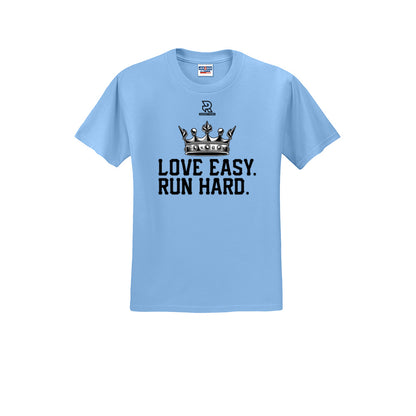 LOVE EASY RUN HARD (Black) - Short Sleeve Cotton Tee