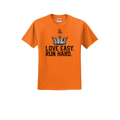LOVE EASY RUN HARD (Black) - Short Sleeve Cotton Tee