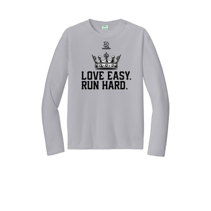 LOVE EASY RUN HARD (Black) - Long Sleeve Performance Tee