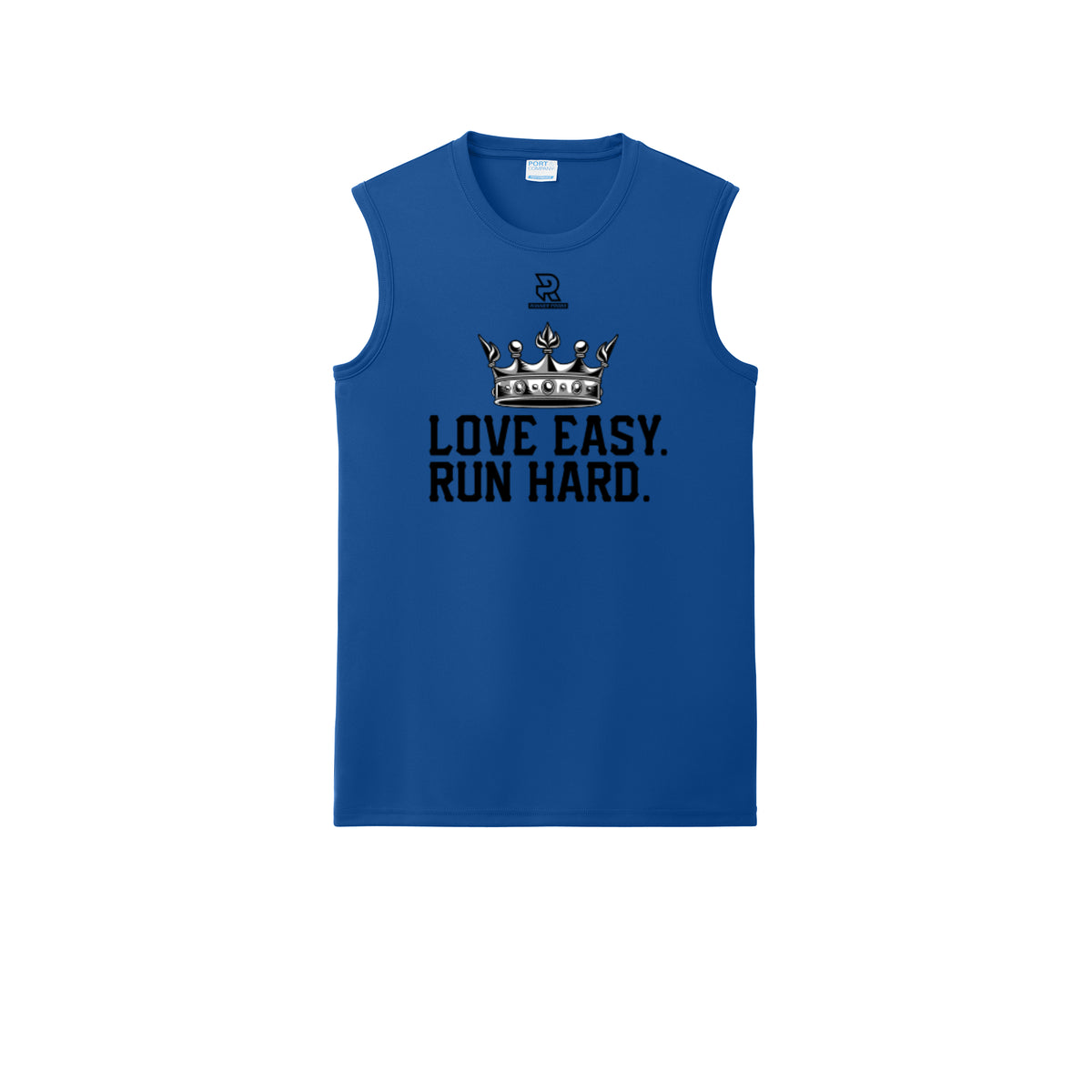 LOVE EASY RUN HARD (Black) - Sleeveless Performance Tee