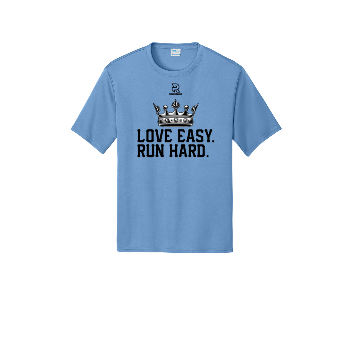 LOVE EASY RUN HARD (Black) - Short Sleeve Performance Tee