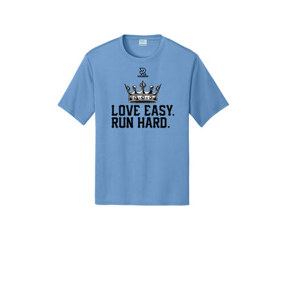 LOVE EASY RUN HARD (Black) - Short Sleeve Performance Tee