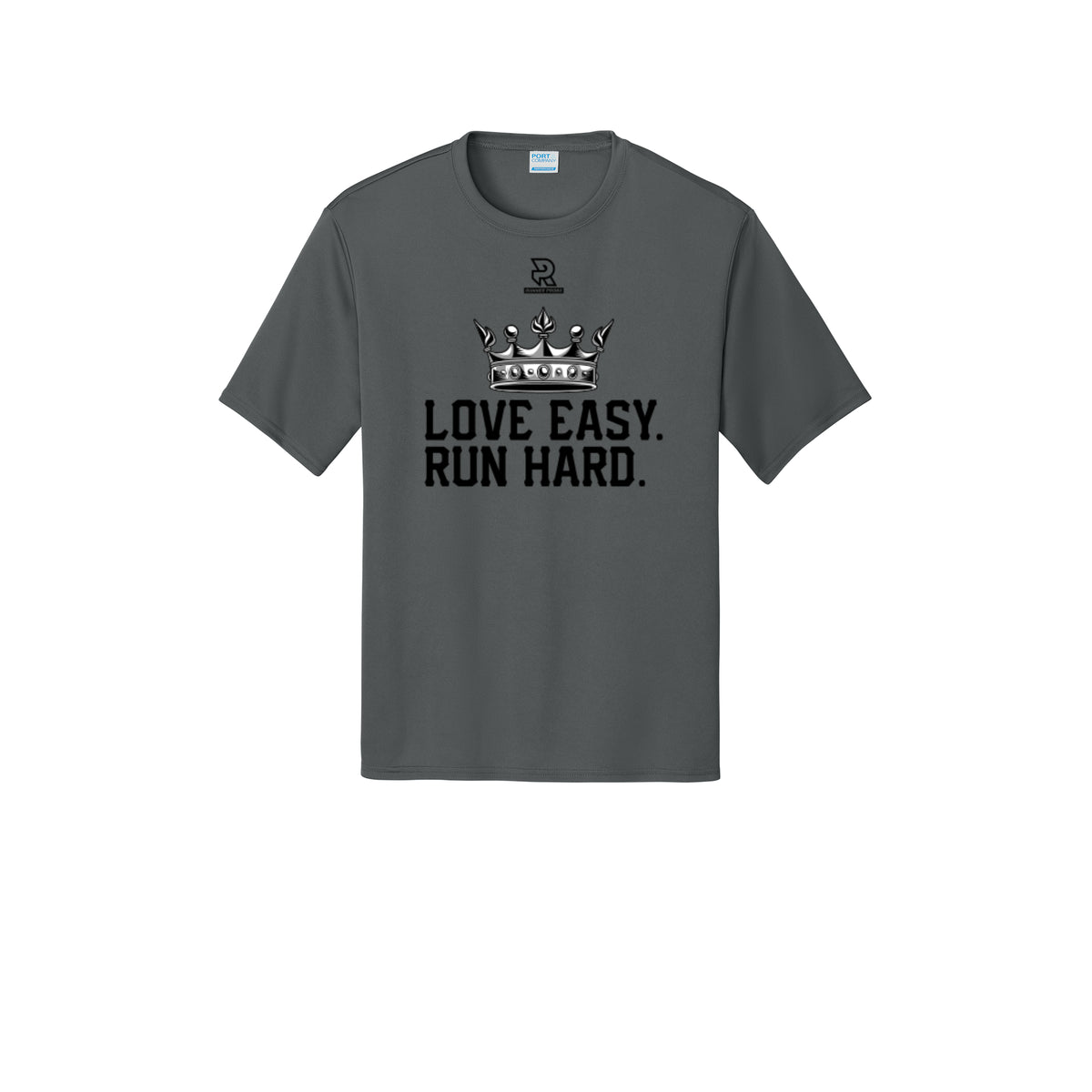 LOVE EASY RUN HARD (Black) - Short Sleeve Performance Tee