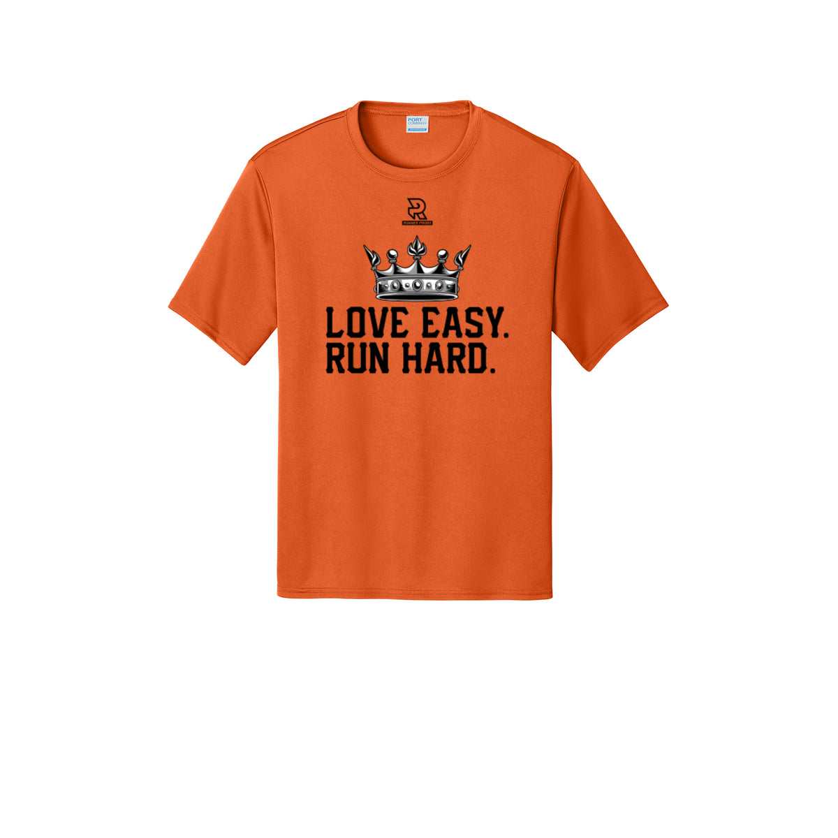 LOVE EASY RUN HARD (Black) - Short Sleeve Performance Tee