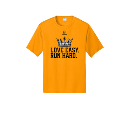 LOVE EASY RUN HARD (Black) - Short Sleeve Performance Tee