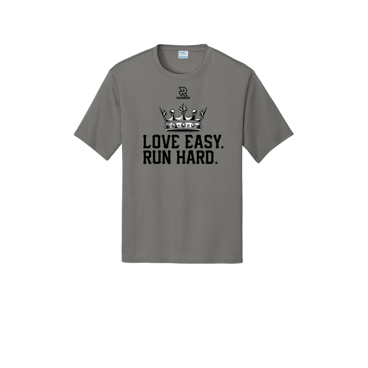 LOVE EASY RUN HARD (Black) - Short Sleeve Performance Tee