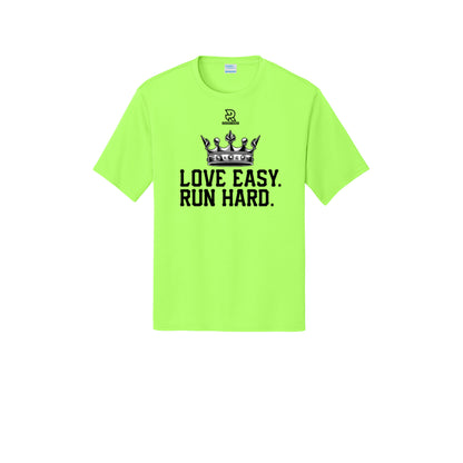 LOVE EASY RUN HARD (Black) - Short Sleeve Performance Tee