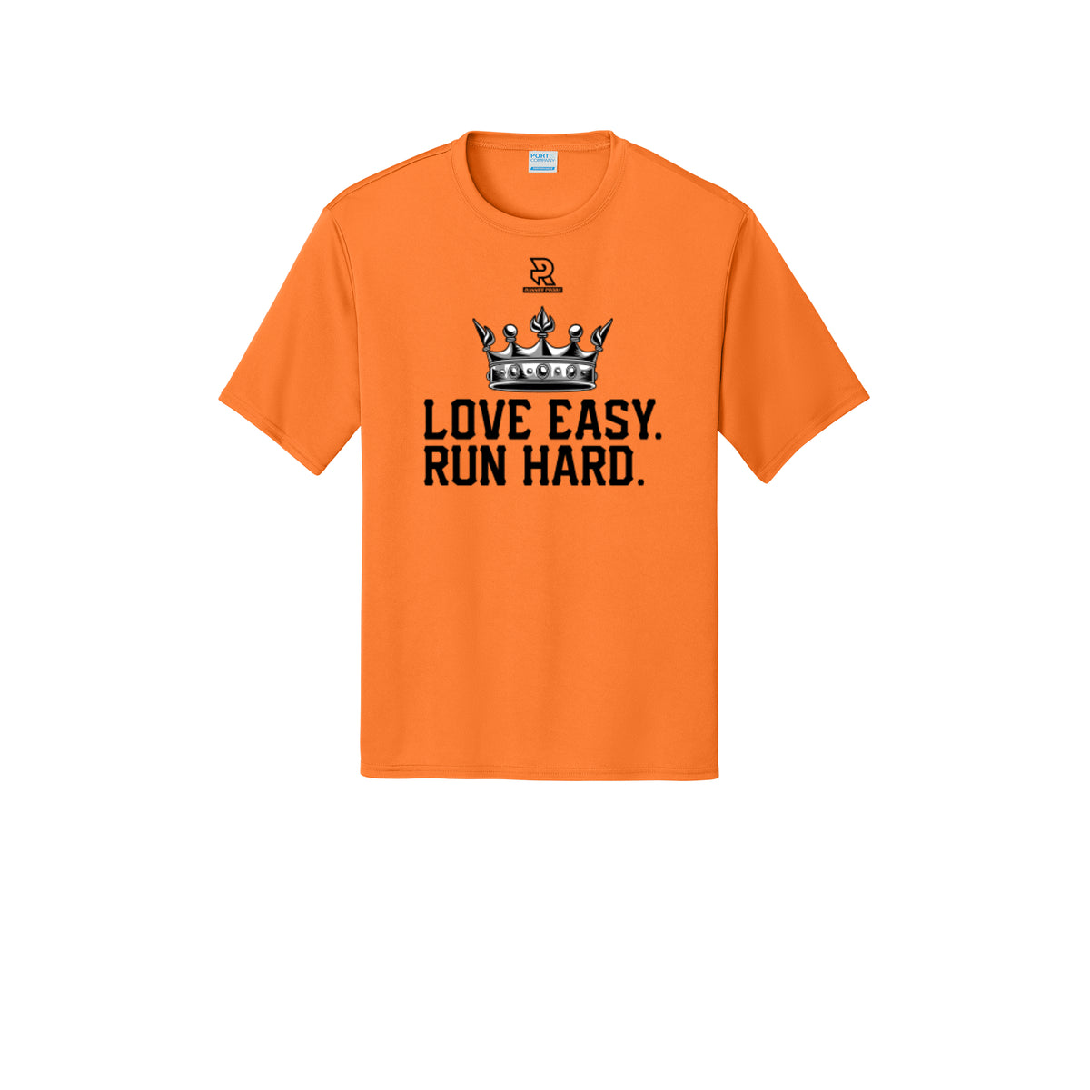 LOVE EASY RUN HARD (Black) - Short Sleeve Performance Tee