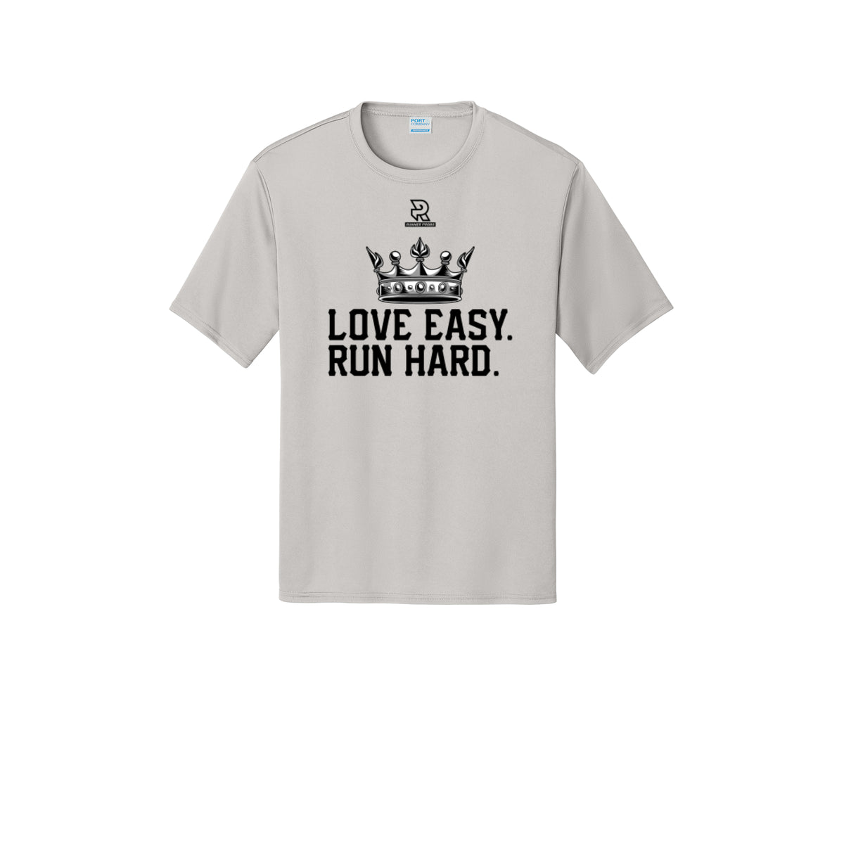 LOVE EASY RUN HARD (Black) - Short Sleeve Performance Tee