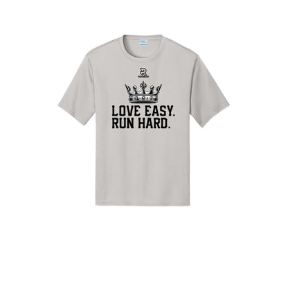 LOVE EASY RUN HARD (Black) - Short Sleeve Performance Tee